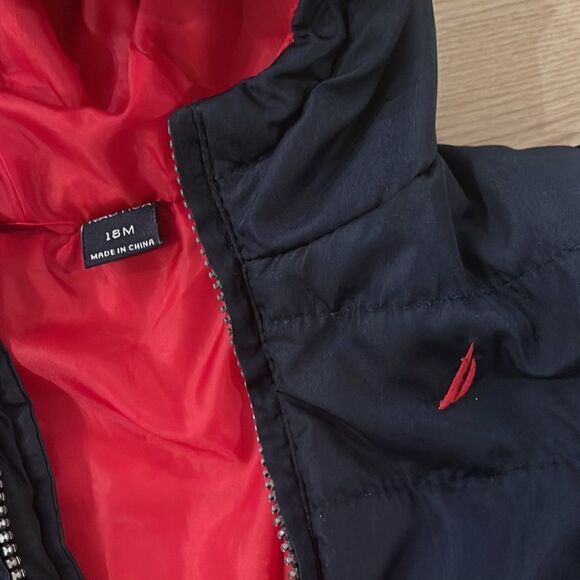 Nautica Puffer Jacket Navy 18 months - Picture 2 of 3